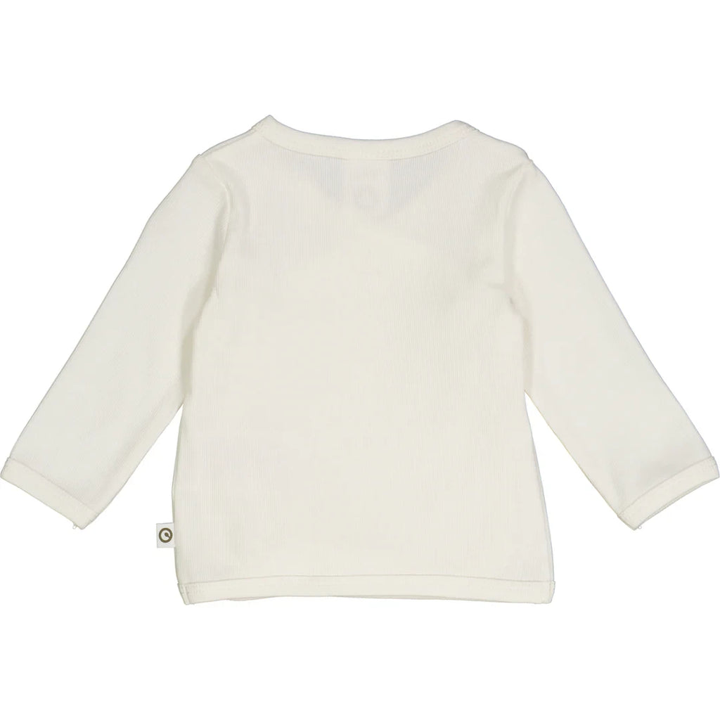 Muesli - Rib l/s cardigan - Top met lange mouwen - GOTS
