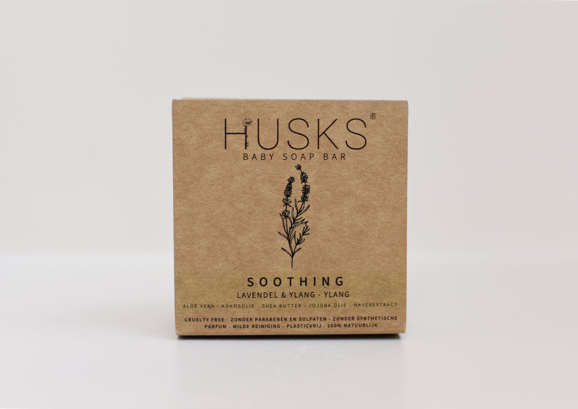 HUSKS - Baby Soap Bar - Soothing - Aromatherapeutisch - 100% natuurlijk - SLES vrij - doosje