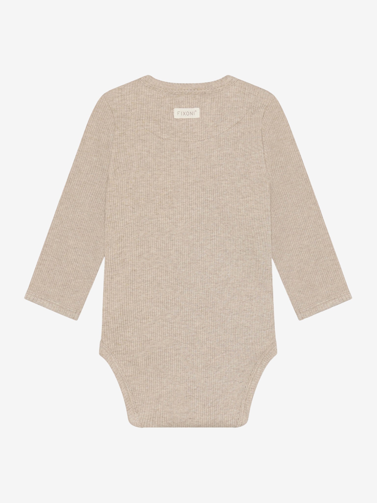Romper - Modal/katoen - Beige/Pure Cashmere - Fixoni achterkant