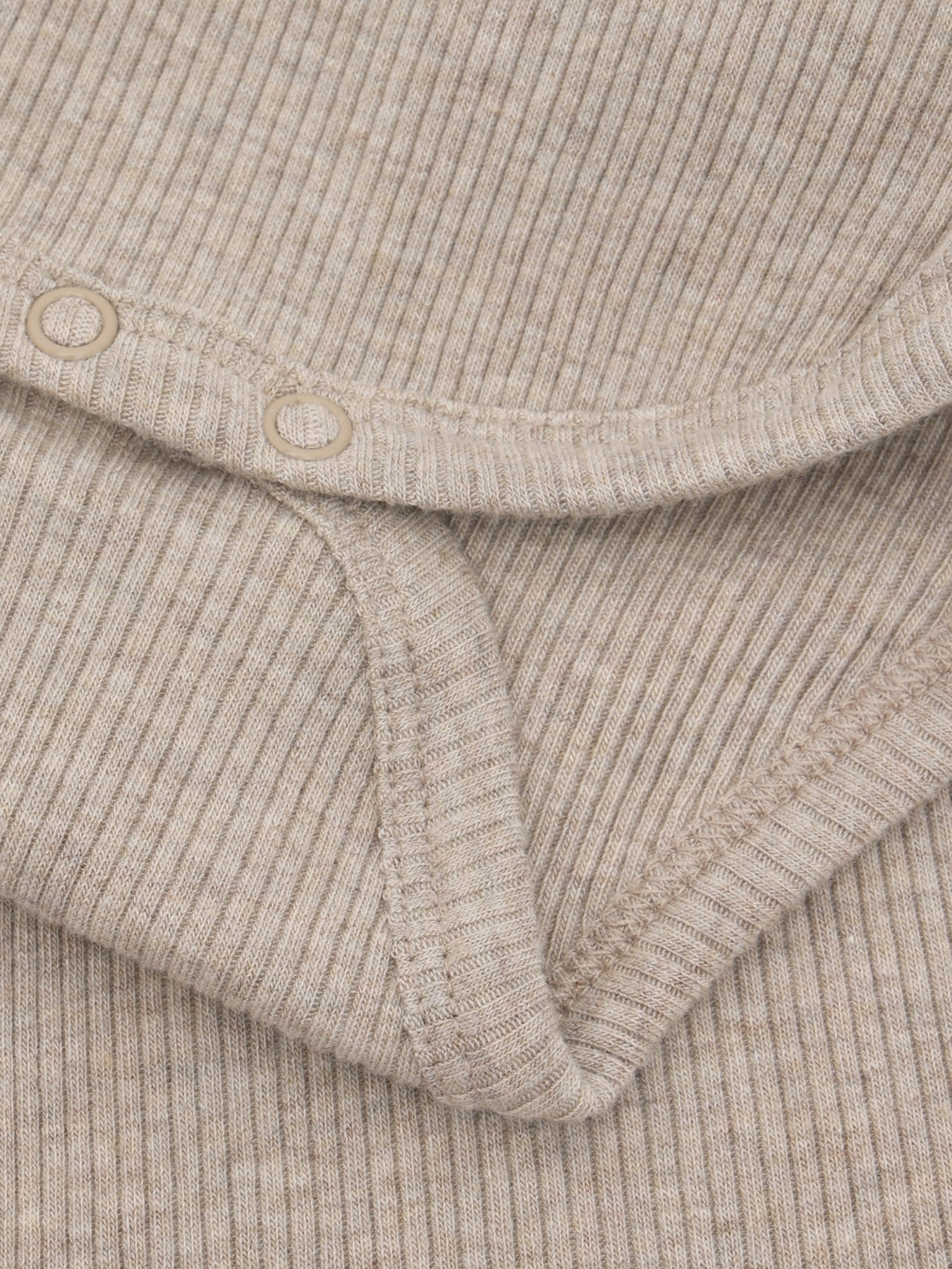 Romper - Modal/katoen - Beige/Pure Cashmere - Fixoni close up