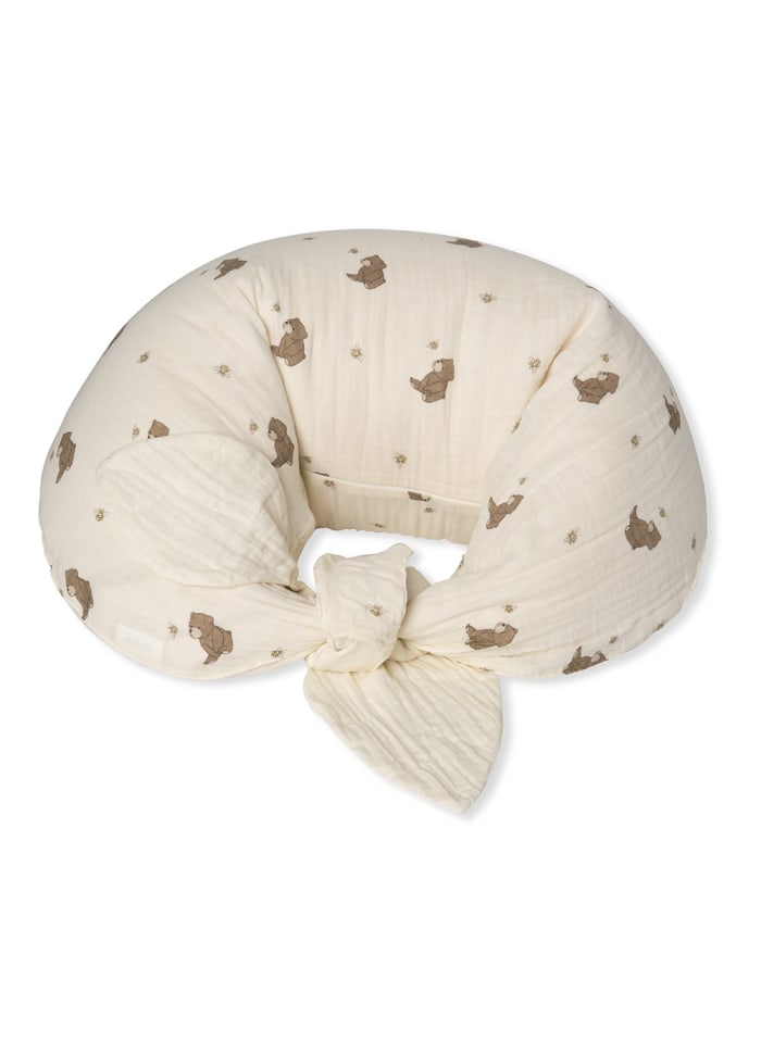 Pregnancy/Nursing Pillow - Organic Cotton - Bees and Bears - That's Mine