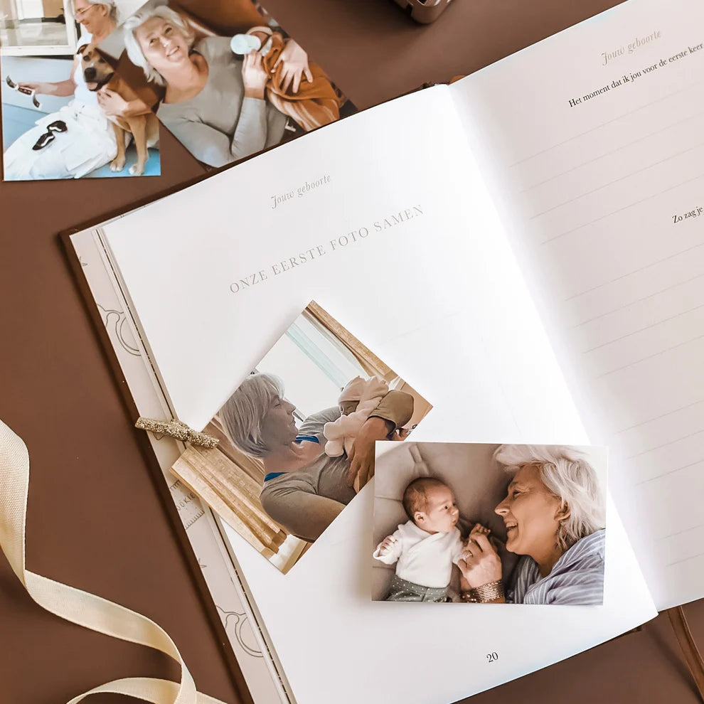 Sinds jij mijn kleinkind bent – Grandparent Memory Book with Keepsakes and Life Lessons for 10 Years – Birthlines
