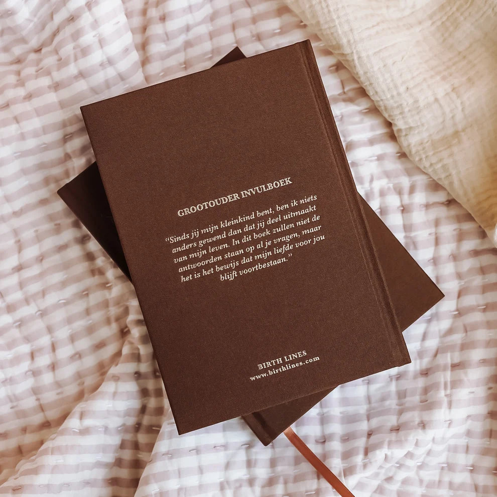 Sinds jij mijn kleinkind bent – Grandparent Memory Book with Keepsakes and Life Lessons for 10 Years – Birthlines