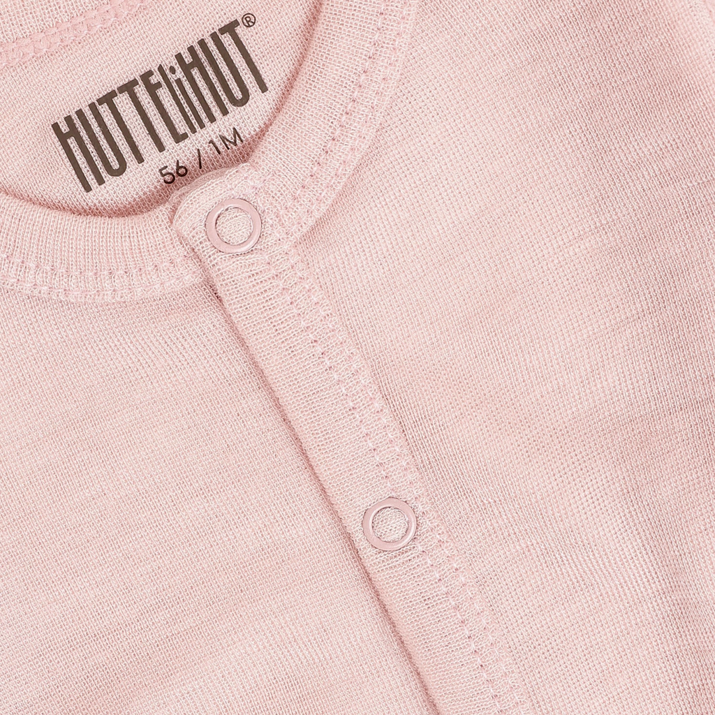 Boxpakje/pyjama - Tencel & Merino wol - Rose Smoke - HUTTEliHUT close up