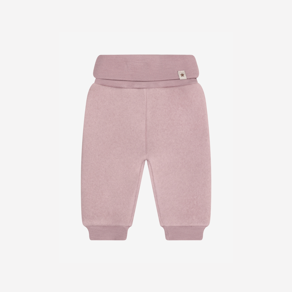 Broekje wol fleece - 100% merino wol - HUTTEliHUT woordrose voor