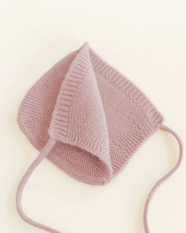 Bonnet Dolly - Babystrickmütze - Merinowolle - HVID