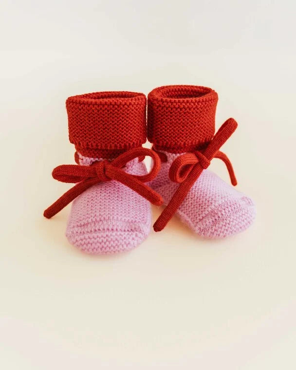 Booties - Baby Slippers - Merino Wool - HVID