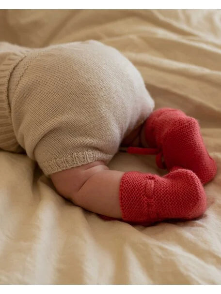 Booties - Baby Slippers - Merino Wool - HVID