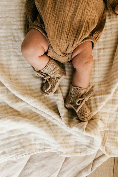 Booties - Baby Slofjes - Merinowol - HVID