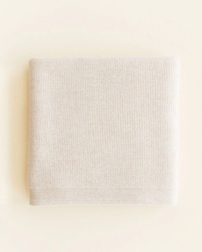Baby Blanket - Felix Blanket - Merino wool - HVID