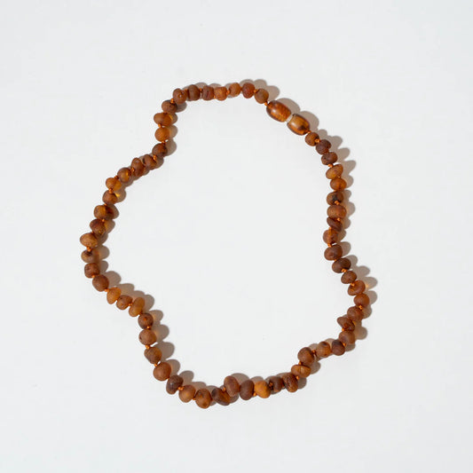 Bernsteinkette Raw Caramel Amber - 32 cm - Kinder 0-3 Jahre - Nirrimis