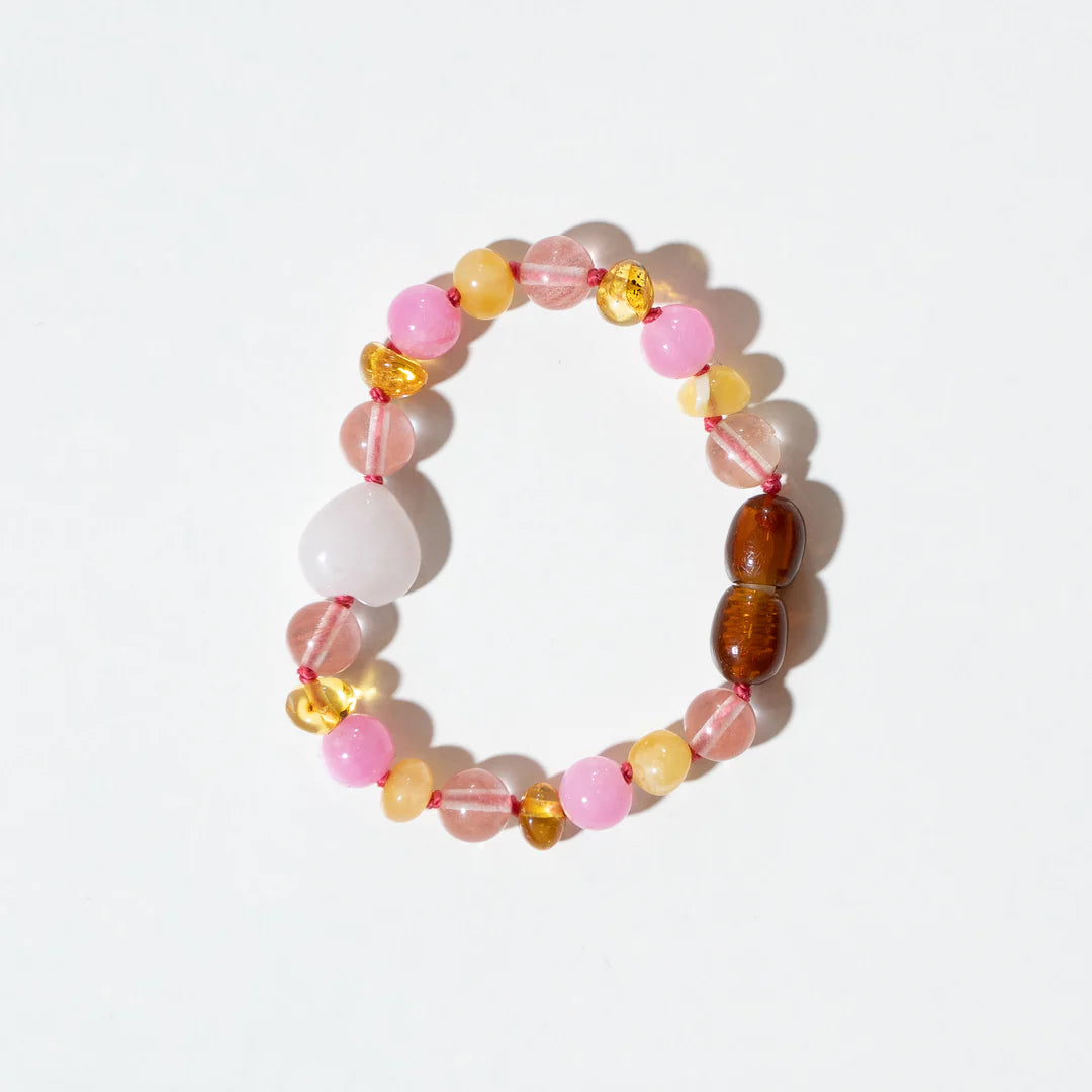 Barnsteen en edelstenen armband - Bondi - 14 cm - Kids 0-3 jaar - Nirrimis