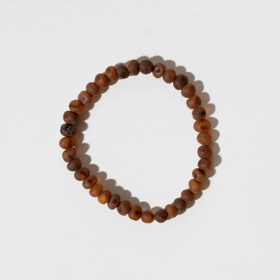 Raw Caramel Bracelet – Bracelet femme en ambre brut caramel – Nirrimis
