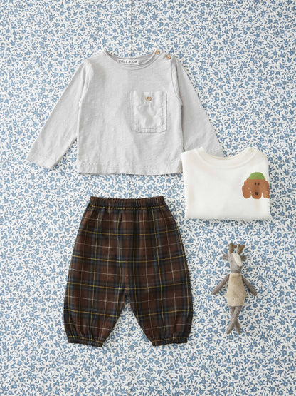 Longsleeve met borstzakje – Koala – Biologisch katoen - Emile et Ida