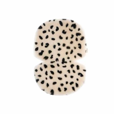 Merinowolle Kinderwagen Einlage Snuggler® - Leopard Peanut - BINIBAMBA