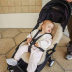 Merino-Woll-Kinderwageneinlage Snuggler® - Peanut - BINIBAMBA