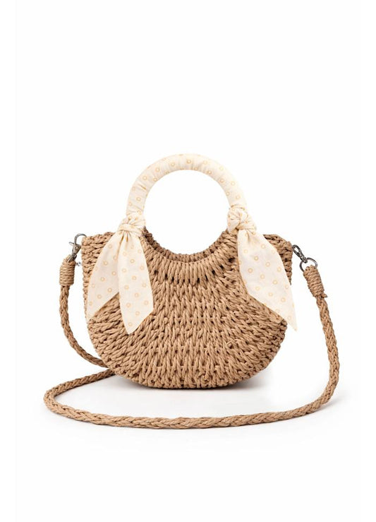 Mini rieten tas - Kinderen - Katoen/riet - Mrs Ertha