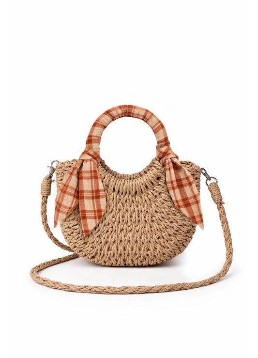 Mini rieten tas - Kinderen - Katoen/riet - Mrs Ertha