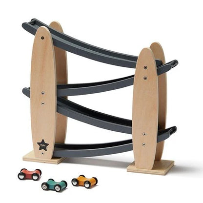 Wooden race track - Natural/Grey Aiden - Kid's Concept