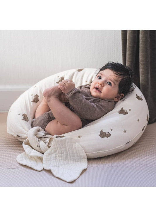 Zwangerschapskussen/voedingskussen - Biologisch katoen - Bees and Bears - That's Mine