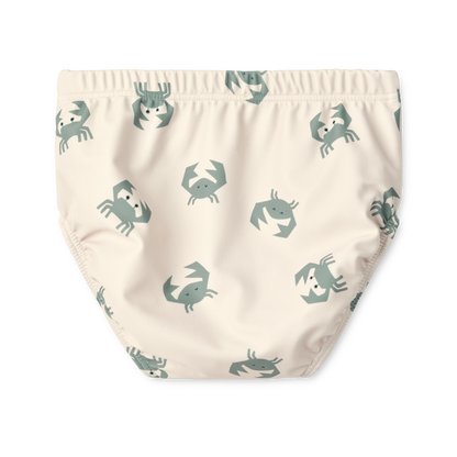 Liewood - Anthony Baby Printed Swim Pants - Zwembroekje - SPF 40+ - achteraanzicht - Crab