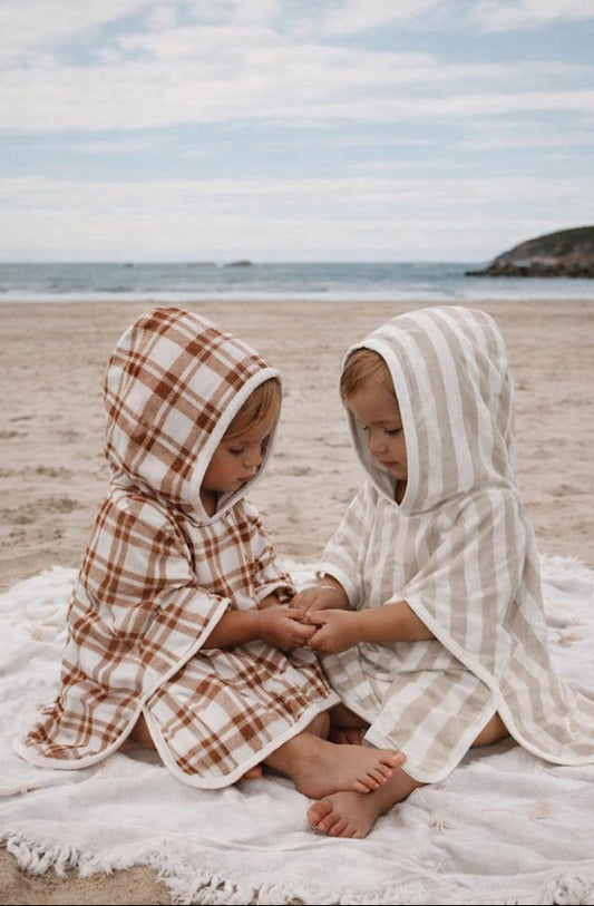 Badponcho baby en kind - Badstof/katoen - Mrs Ertha