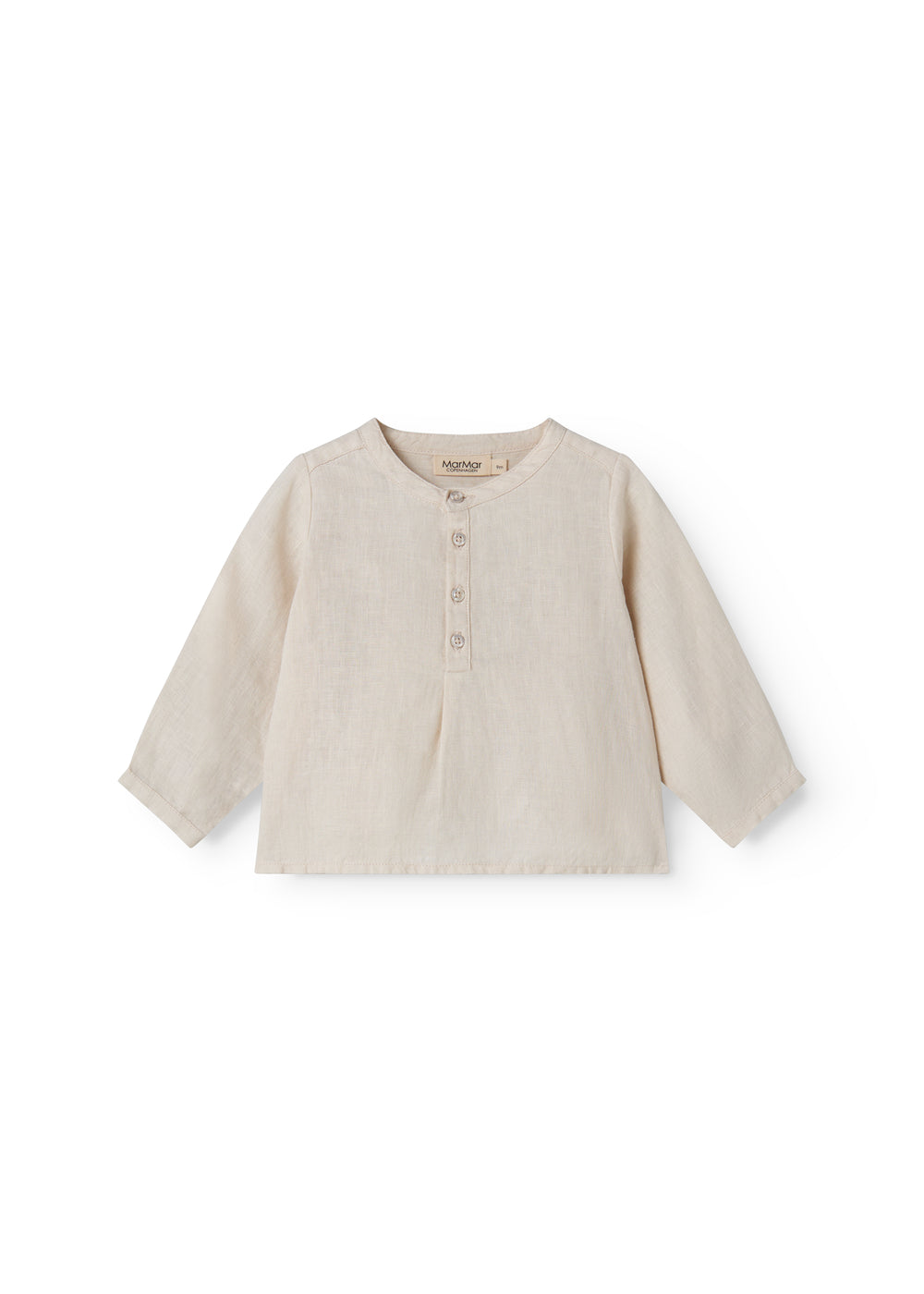Linnen top Totoro - Kit/Beige - MarMar Copenhagen voor