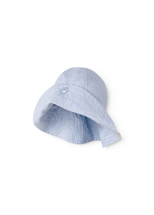 Zonnehoedje Aven - Linnen - MarMar Copenhagen blauw voor