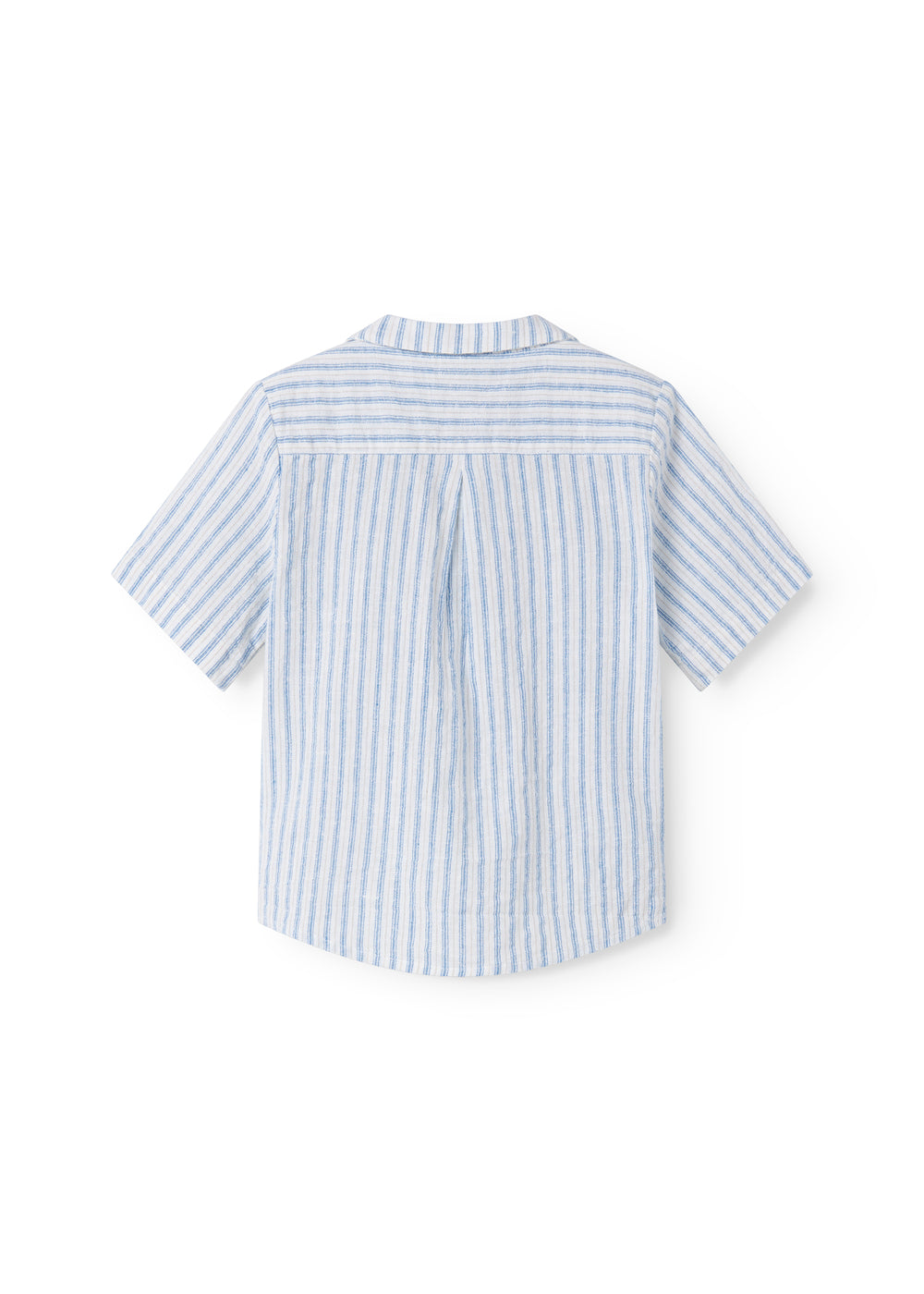 Blouse Tage - Linnen/katoen - Surf Blue Stripe - MarMar Copenhagen achter