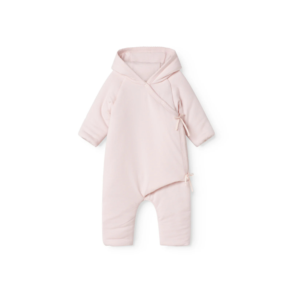 MarMar Copenhagen Rex Modal Baby Jumpsuit – Warm Padded Boxpak met Capuchon & Omvouwbare Handjes/Voetjes rosa roze