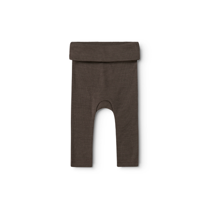 Baby broekje - Piva Wool Rib - Merinowol - MarMar Copenhagen terre donkerbruin