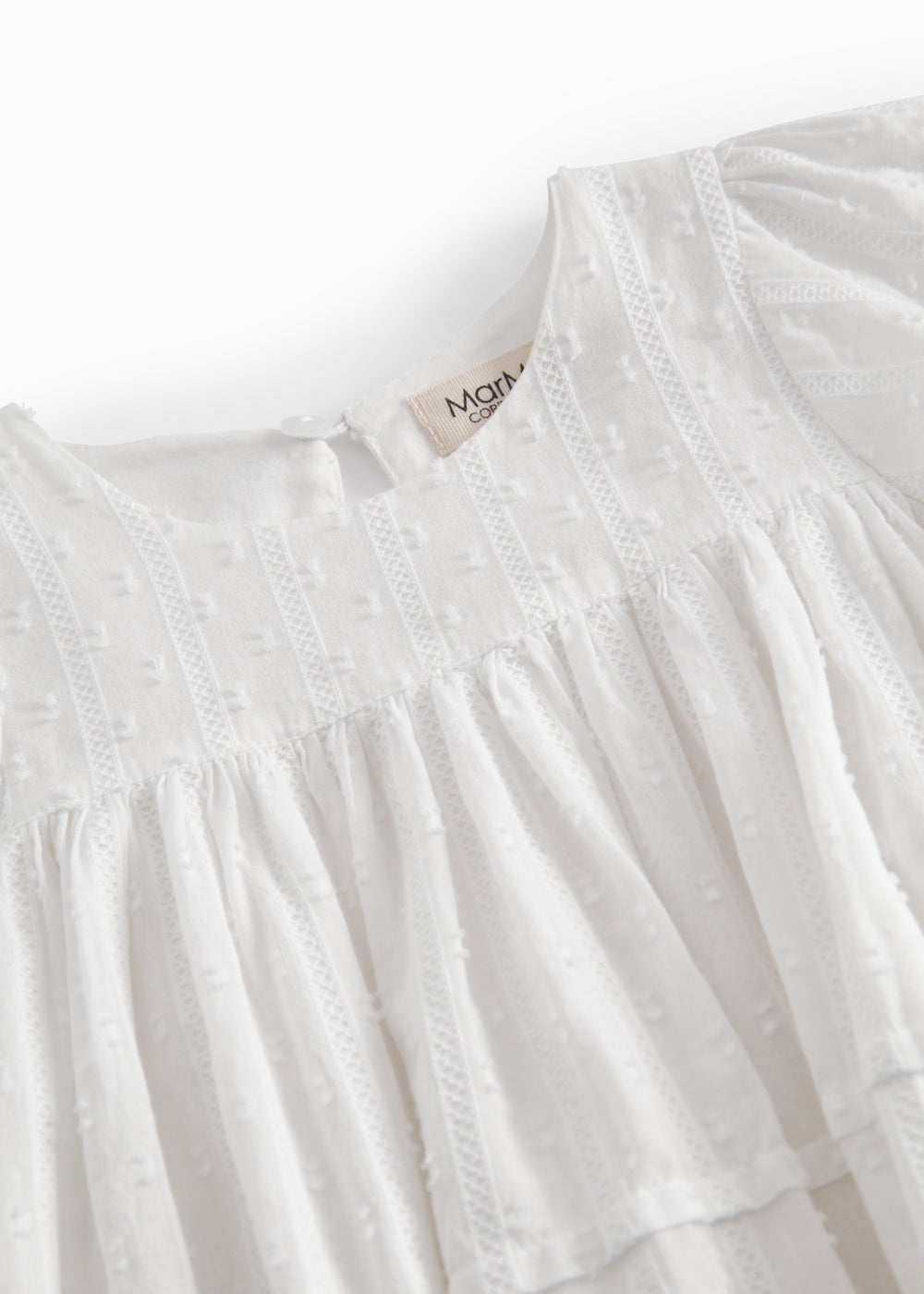 Romper Ritona - Gauze katoen - Wit - MarMar Copenhagen 