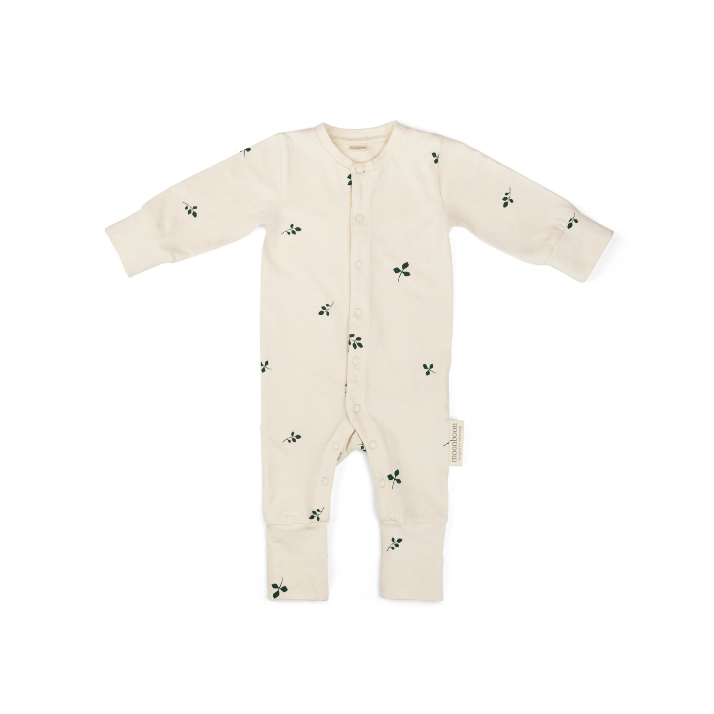 Pyjama/boxpakje baby - Biologisch katoen - GOTS - Moonboon leaves