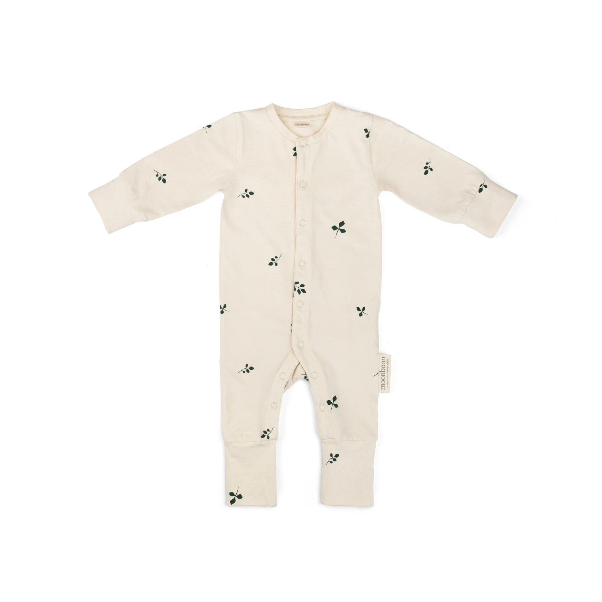 Pyjama/boxpakje baby - Biologisch katoen - GOTS - Moonboon leaves