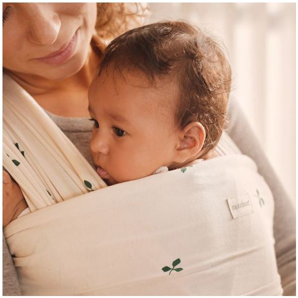 Baby sling - Baby wrap - Leaves - Organic cotton - Moonboon