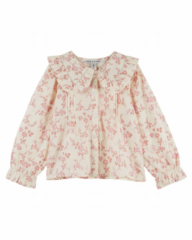 Blouse met volantkraag – Rosalie – Biologisch katoen – Emile et Ida