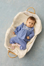 Top Bottom Mikani – Set Light Blue Denim – 100% Biologisch Katoen – Louise Misha