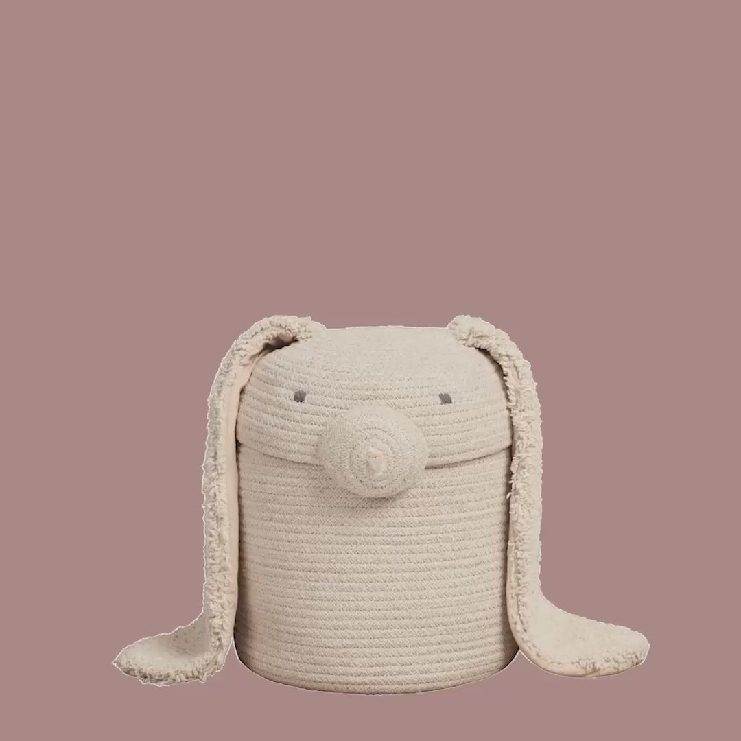 Basket Rita the Rabbit – Opbergmand konijn – Naturel – Ø 25 × 30 cm – Lorena Canals