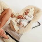 Merino wool pram liner Snuggler® - Milk - BINIBAMBA