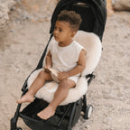 Merino wool pram liner Snuggler® - Milk - BINIBAMBA