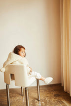 Merino wool jacket - Snugglejacket - Milk - BINIBAMBA