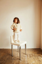 Merino wool jacket - Snugglejacket - Milk - BINIBAMBA