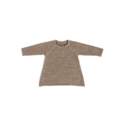 Gebreid jurkje - Merino wol - Nature/bruin - Smallstuff voor