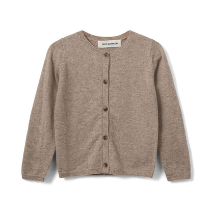 Vest Cisse - Wol - Brown melange/bruin - Sofie Schnoor voorkant