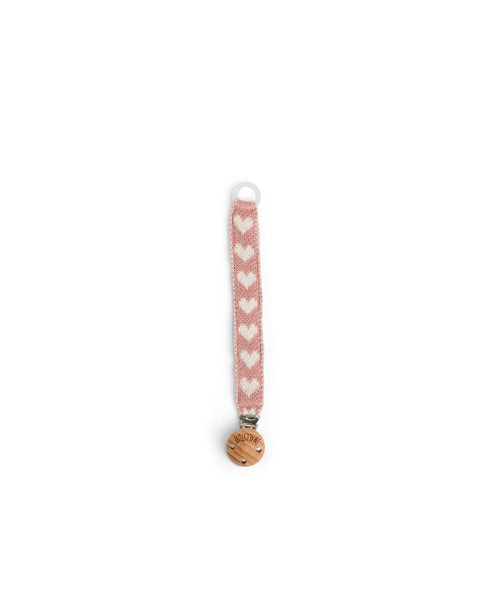 Dummy clip Hearts – 100% knitted cotton - SmallStuff