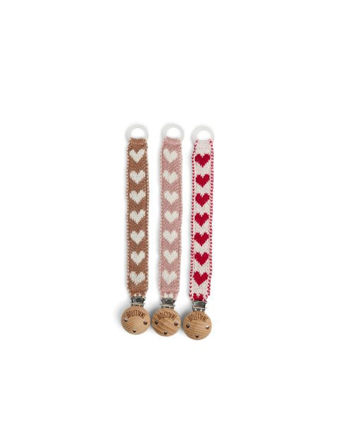 Dummy clip Hearts – 100% knitted cotton - SmallStuff