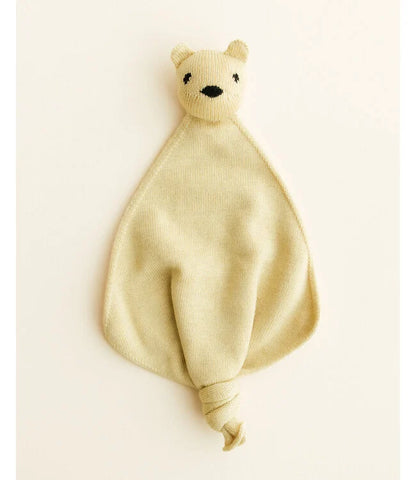 Schnuffeltuch Teddy Tokki - Merinowolle - HVID