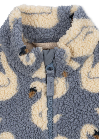Teddyfleecejacke Jody – Swan – Recyceltes Polyester – Konges Sløjd