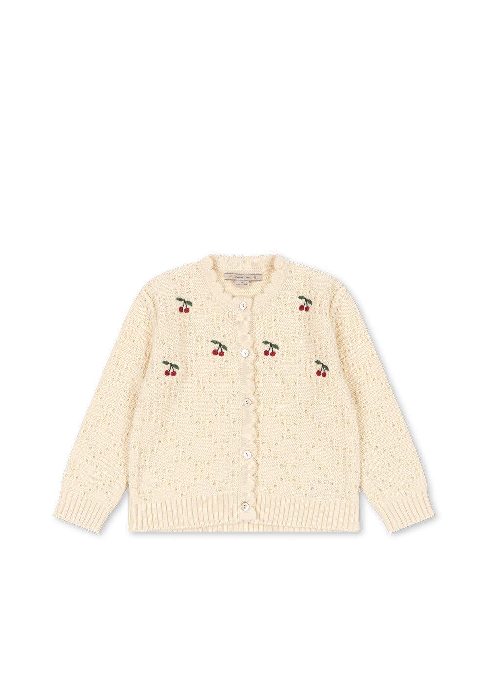 Cocola Cardigan - 100% Wolle - Ajour/Buttercream - Konges Sløjd