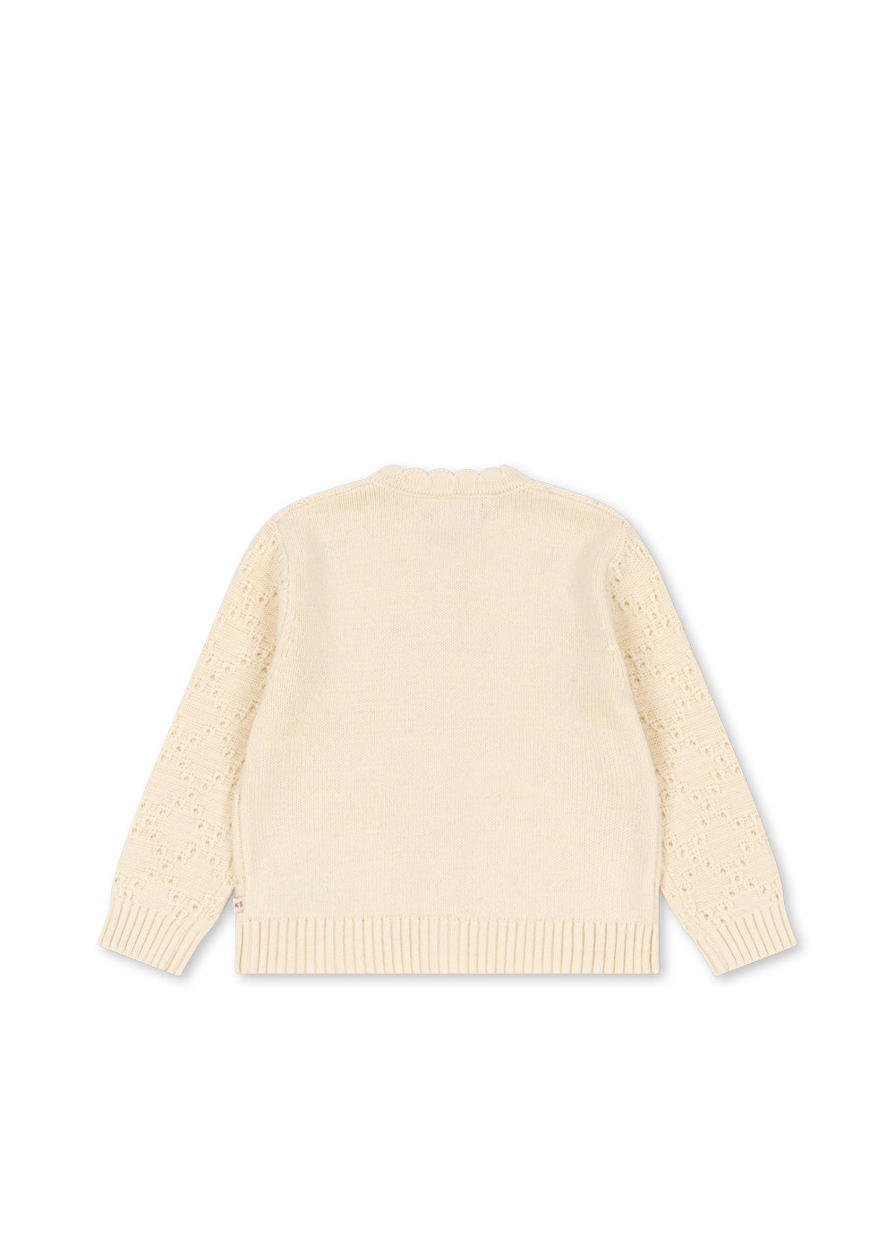 Cardigan Cocolo - 100% laine - Ajour/Buttercream - Konges Sløjd